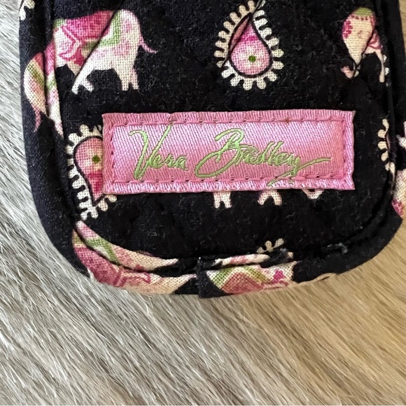 Vintage VERA BRADLEY Pink Elephants 2007 Phone Case Credit Cards Lipstick Case - Picture 4 of 8